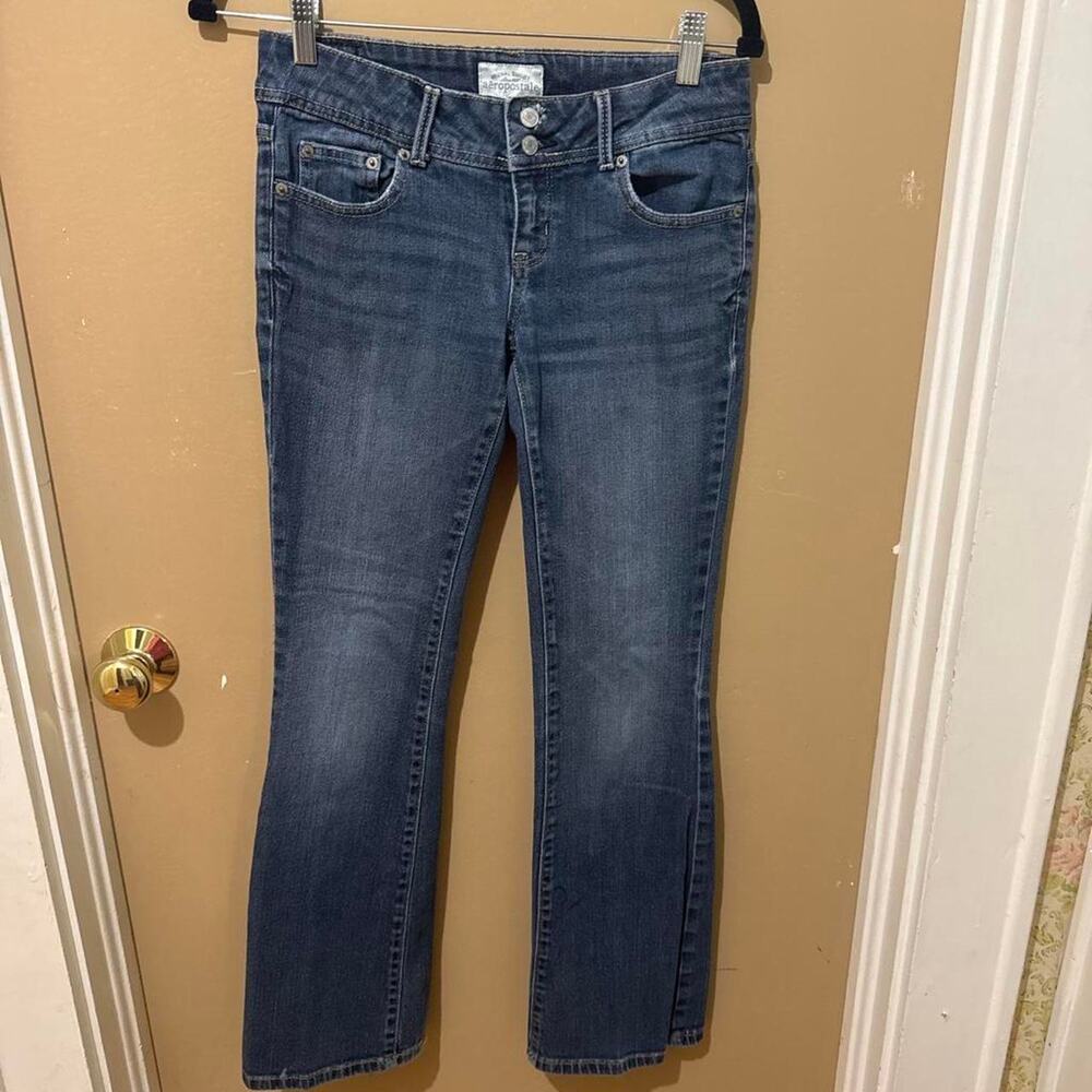 Aeropostale dark wash flare jeans